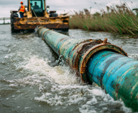 Откачка песка и ила